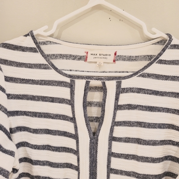 Max Studio Weekend long sleeve striped shift dress - Picture 4 of 8